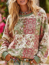 Bohème Boho Floral Art Imprimé Sweatshirt des femmes